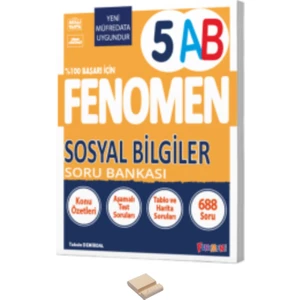 Fenomen Yayıncılık 5. Sınıf Sosyal Bilgiler Soru Bankası + Telefon Tutucu