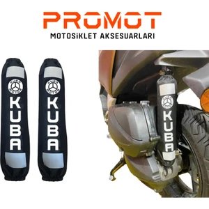 Kuba Tk 03 Beyaz Amortisör Kılıfı Reflektörlü