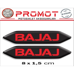 Bajaj 3D Kabartmalı 2'li Damla Sticker 002
