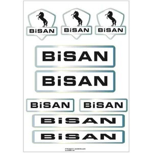 Bisan Sticker Seti Bisiklet Kadro Sticker Seti 02