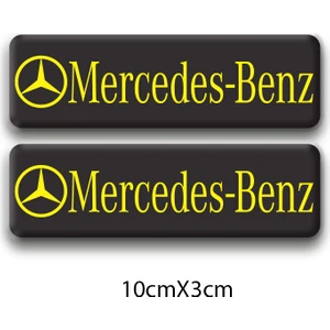 Mercedes-Benz 3D Damla 2'li Logo 3