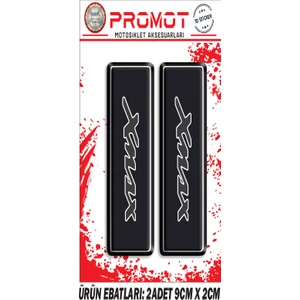 x Max Yamaha Ön Maşa 3D Kabartmalı 2'li Damla Sticker 1