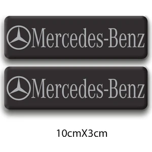 Mercedes-Benz 3D Damla 2'li Logo 4