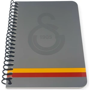 Galatasaray Lisasnlı Spiralli Not Defteri A6 10 x 15 cm 72 Yaprak Çizgili