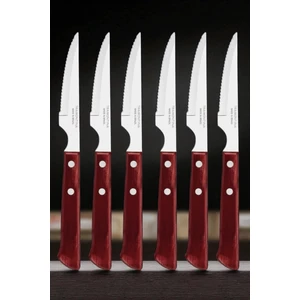 Tramontina 6 Kişilik Polywood Saplı Steak Et Bıçak Seti