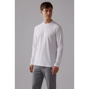 Elemge %100 Pamuk Erkek Süprem Pijama Takımı Compact Penye Gri Byz Uzun Kol Cepli Ipli Relax Fit Terletmez