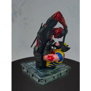 Eselya 3D Deadpool & Wolverine Büst Figür-Marvel Comics-15cm/fanart