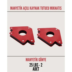 Mıknatıslı Kaynak Gönyesi, Manyetik Açılı Kaynak Tutucu Mıknatıs - 25 Lbs 2 Adet
