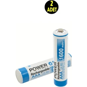 2 ADET 1600 Mah Nimh Aaa Şarj Edilebilir 1.2 Volt Standart Ince Kalem Pili (Şarjlı Kumanda Pili)