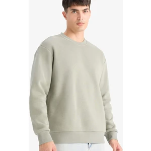 Relax Fit Bisiklet Yaka Kalın İçi Yumuşak Tüylü Basic Düz Sweatshirt T5139AZ25AU