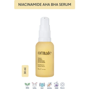 Gözenek, Siyah Nokta ve Akne Karşıtı, Ton Eşitleyici Cilt Bakım Serumu Aha Bha, Niacinamide 30 ml