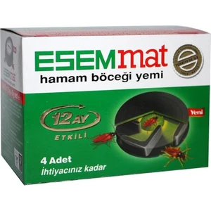 Hamam Böceği Yemi - 12 Ay Etkili, 4 Adet, Hızlı Sonuçlar ve Uzun Süreli Koruma Sağlayan Güçlü Formül