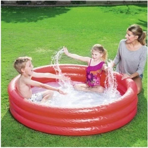 Kırmızı Çocuk Su Havuzu 3 Boğumlu 122x25 Cm Havuz