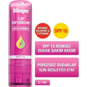 Pürüzsüz Dudaklar Için Besleyici Dudak Bakımı Lip Infusions Nourish SPF15 3,7g