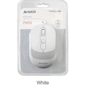 FM10 USB 1600DPI Gri - Beyaz Mouse