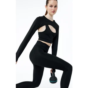 Yüksek Bel Slim Fit Uzun Basic Spor Tayt