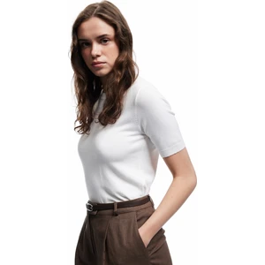 Kısa Kollu Bisiklet Yaka Basic Triko Kazak