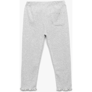 Beli Lastikli Cep Detaylı Kaşkorse Basic Tayt