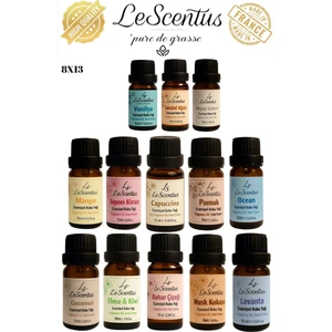 Favori Set 13'lü Esansiyel Uçucu Koku Yağı Buhurdanlık Yağı Difüzör Hobi Esansı Oda Ortam Kokusu 13X10ML