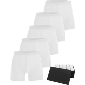 Premium 5’li Erkek Modal Boxer - Hediye Kutulu, Ultra Yumuşak Modal Kumaş, Esnek Kalıp, Etiketsiz ve Kaliteli Boxer