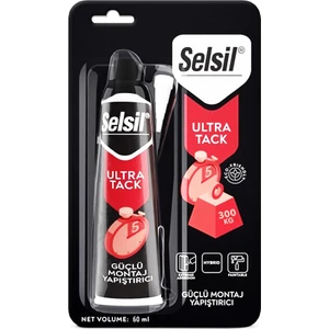 Selsil Ultra Tack Montaj Yapıştırıcı Korniş Yapıştırıcısı 60 ml Beyaz
