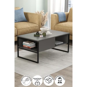 Orta Sehpa Yan Sehpa Dekoratif Sehpa Metal Sehpa Zeus Antrasit