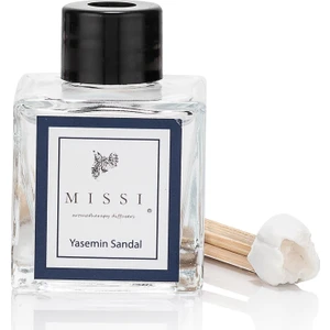 50 ml Kare Şişe Yasemin Sandal Bambu Çubuklu Oda Kokusu 