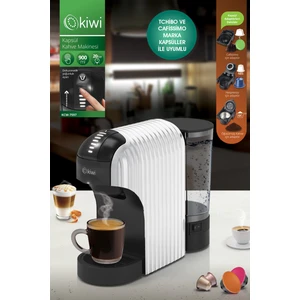 Kcm-7597 Multikapsül Kahve Makinesi Beyaz Nespresso / Tchibo / Toz Kahve ile Uyumlu