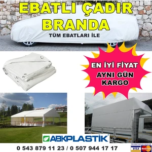 Ebatlı Lamineli Su - Kar Geçirmez Pvc Branda