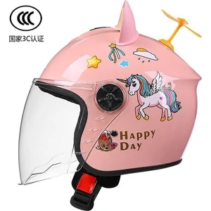3c Sertifikalı Kask Karikatür Sonbahar ve Kış Kaskı Çocuk Dört Mevsim Güneş Koruması ve Rüzg (Yurt Dışından)