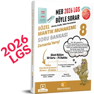 Sinan Kuzucu Yayınları 2026 Lgs Sözel Mantık Muhakeme Soru Bankası