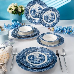 Vintage Blue 24 Parça Yemek Takımı