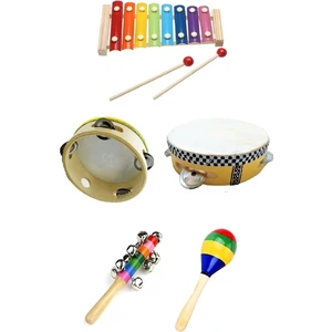 RİTİM SETİ - 5 - ORFF SET - TEF, KSİLOFON, MARAKAS, EL ZİLİ