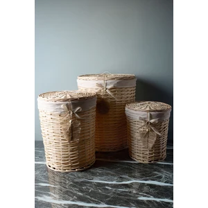 Salice Hasır 3'lü Çamaşır Sepeti