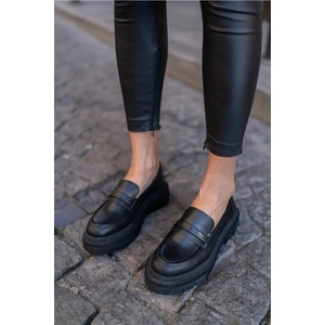 Kadın Kalın Taban Loafer Makosen Ayakkabı