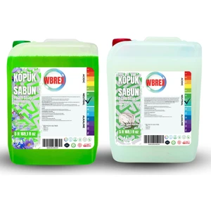 Bahar Ferahlığı & Beyaz Sabun Köpük Sabun 2x5 Lt – Karışık Ikili Ekonomik Paket, Ferah ve Saf Temizlik