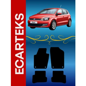 Vw Polo 6r Özel Velur Halı Paspas Takımı 2009-2017 Uyumlu (Klipsli-Kaymaz Tabanlı)