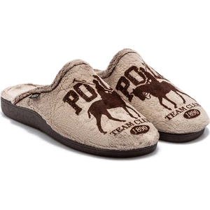 Polo Erkek Ev Terliği Kahverengi 41/46