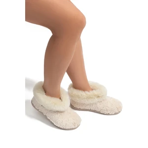 Emily Kadın Kürklü Ev Botu Bej 37/41