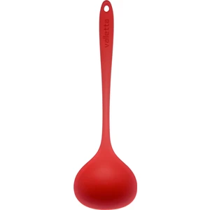 Tekli Isıya Dayanıklı Yanmaz Yapışmaz Silikon Geniş Servis Kepçe Kırmızı