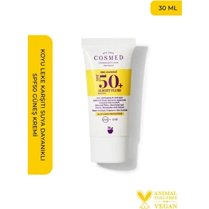 Sun Essential Alight Fluid  SPF50+ Güneş Kremi - Tüm Cilt Tipleri İçin Vegan, Renksiz, UVA/UVB Koruma ve Nemlendirici Formül, 30 ml