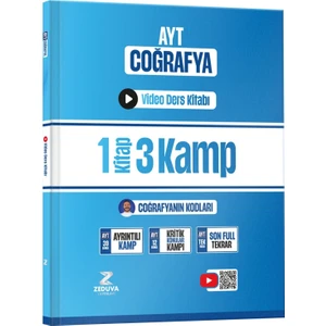 Zeduva Yayınları Coğrafyanın Kodları Ayt Coğrafya 1 Kitap 3 Kamp Video Ders Kitabı