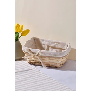Salice Hasır Dikdörtgen Ekmek Sepeti 22X15X9 cm