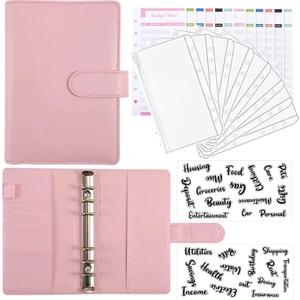 Bütçeleme Için Nakit Zarflar, A6 Bütçe Bağlayıcı, Bağlayıcı Cepler, Gider Bütçeleri, Para Klasörü Cüzdan Organizatörü (Pembe) (Yurt Dışından)