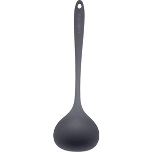 Tekli Isıya Dayanıklı Yanmaz Yapışmaz Silikon Geniş Servis Kepçe Gri