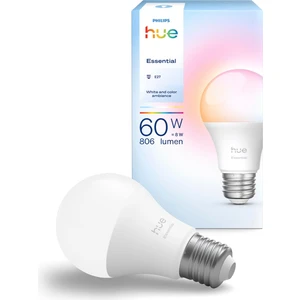 Hue Essential 8W E27 806 Lumen Renkli Akıllı Ampul A60
