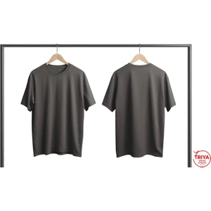 Triya Wear Studio Erkek Oversıze Siyah T-Shırt