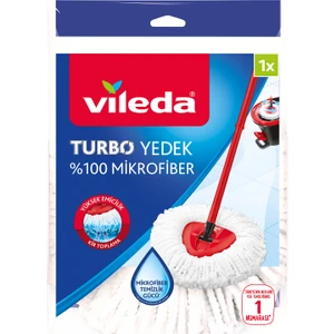 Turbo Easy Wring Mikrofiber Paspas Yedek Beyaz