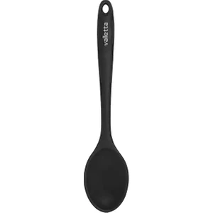 Tekli Isıya Dayanıklı Yanmaz Yapışmaz Küçük Silikon Servis Kaşık Gri