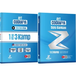 Zeduva Yayınları Coğrafyanın Kodları Ayt Coğrafya 1 Kitap 3 Kamp Video Ders Kitabı ve Soru Bankası Seti